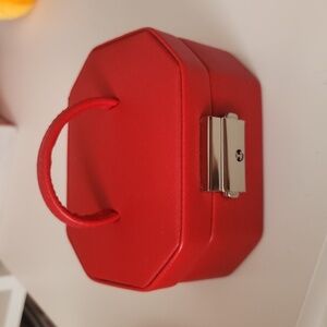 Heritage by WOLF Travel Jewelry Case Small Red